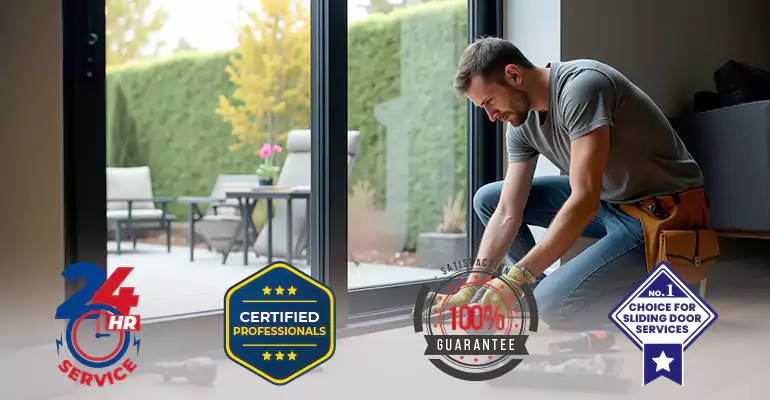 Standard Pella Sliding Door Glass Replacement in Plantation