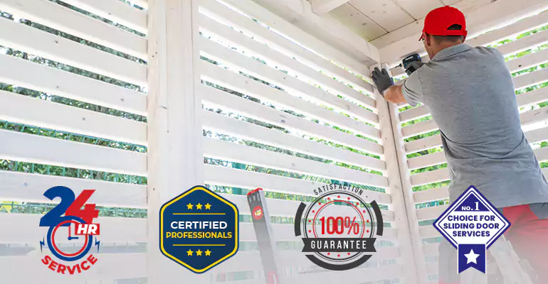 Sliding Door Blinds Replacement Plantation